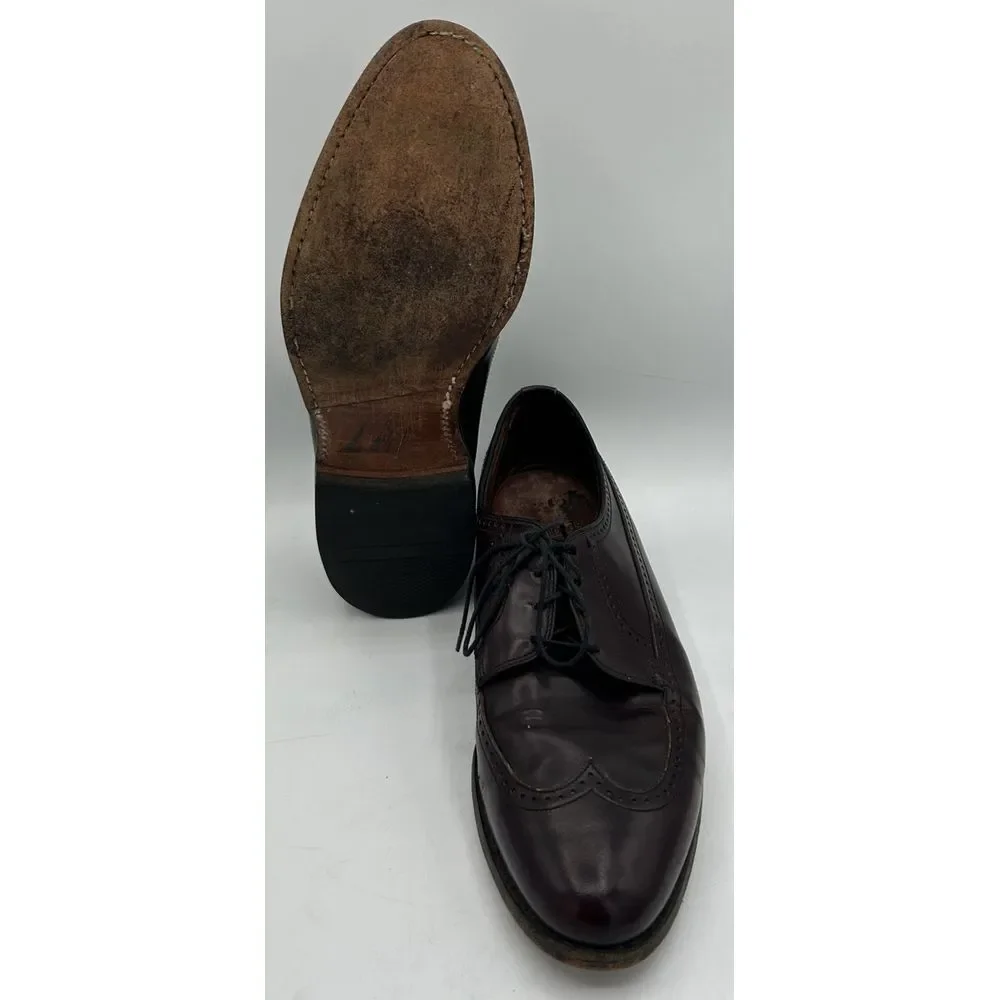 Allen Edmonds Richmond 8477 Longwing Wingtip Burgundy Oxford Size 9D‎